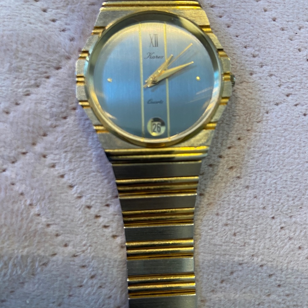 Karex Quartz stainless steel wristwatch with adjustable strap